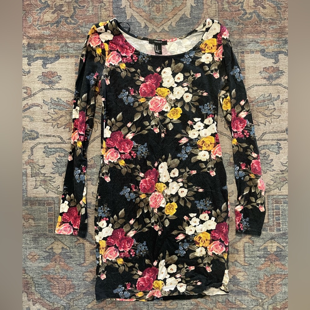 Forever 21 Floral Bodycon Mini
